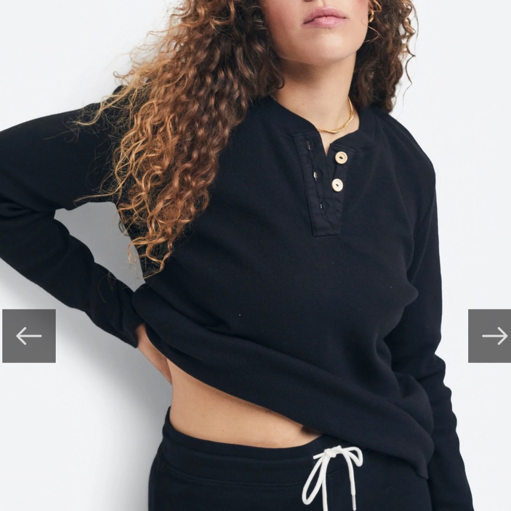 Mate the label organic thermal Henley